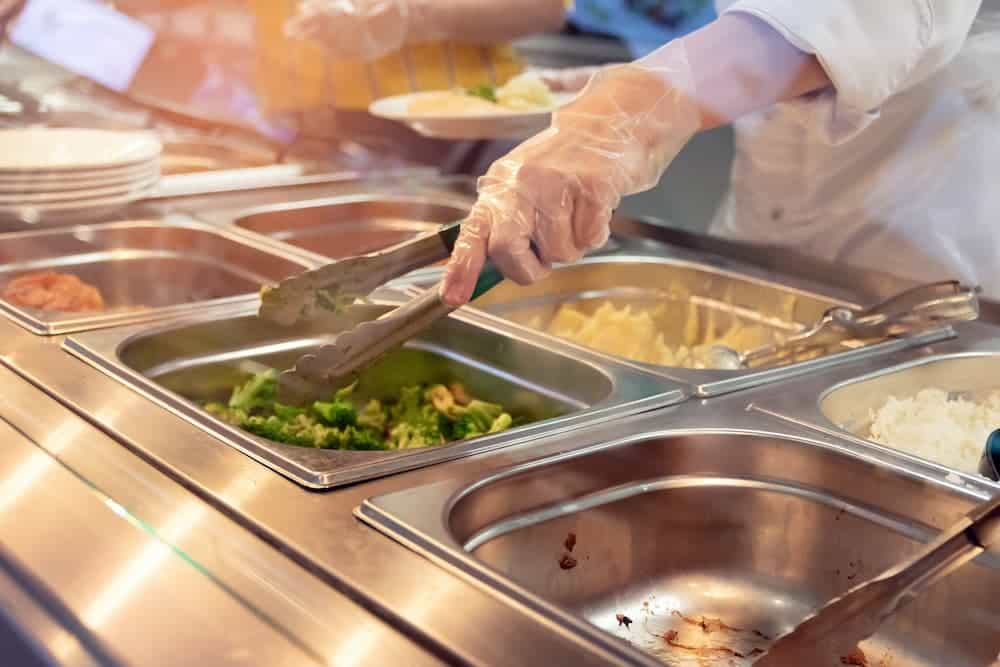 chef in a self-service area