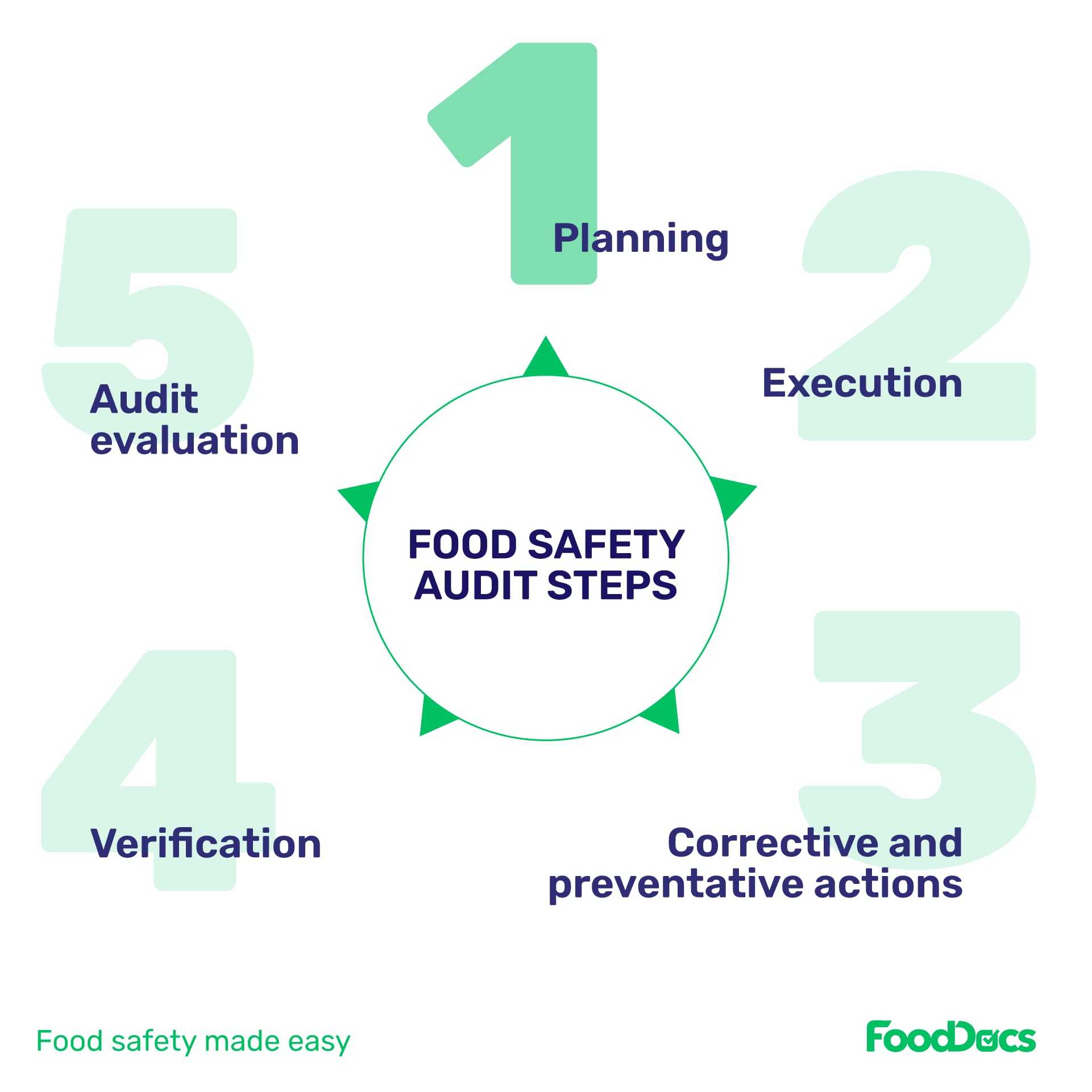 food safety audit steps