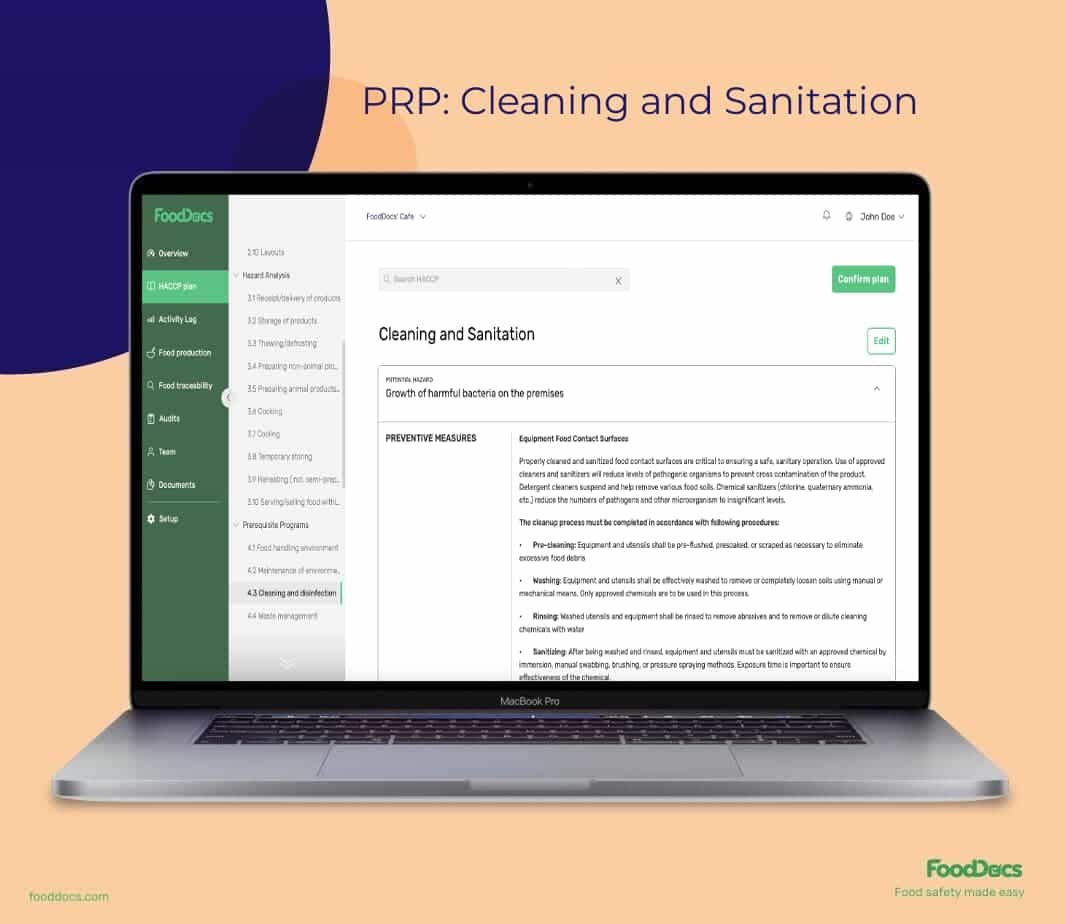 prp_cleaning_and_sanitation FoodDocs