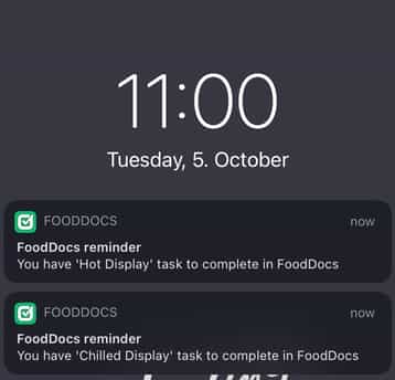 smart notifications for food business