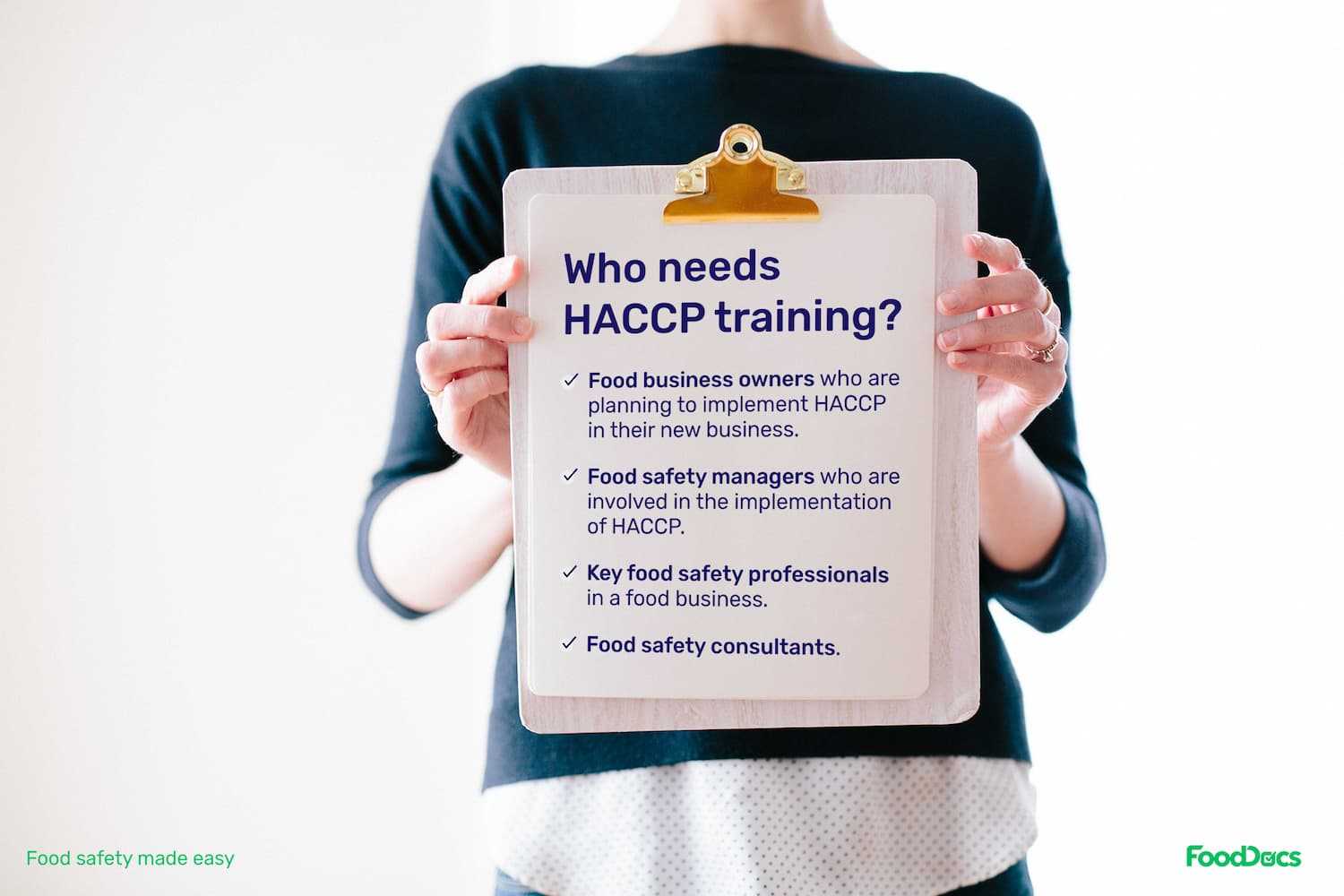 who needs HACCP training